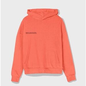 Lightweight Recycled Hoodie in Reef Orange